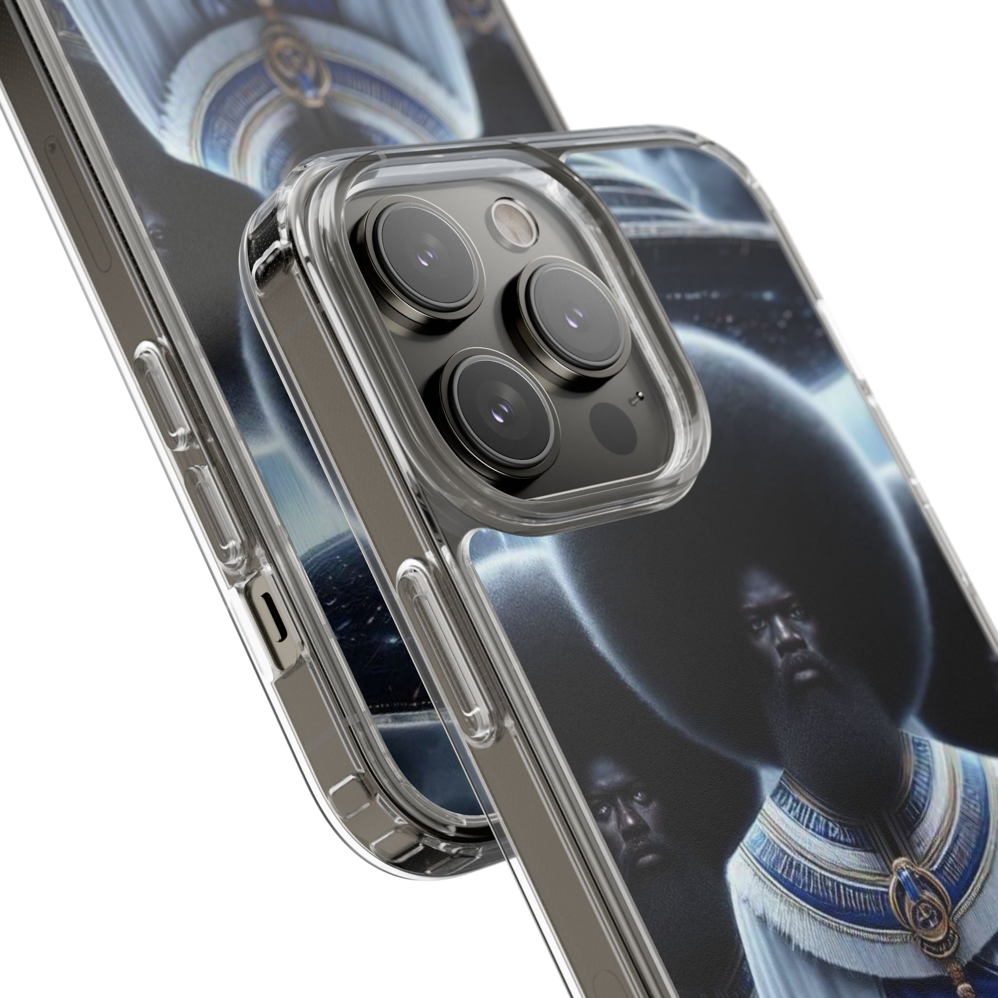 Artistic Clear Phone Cases, Unique Clear Case, Modern Phone Cover, Trendy Phone Case, Phone Accessories, Gift for Him/Her Printify