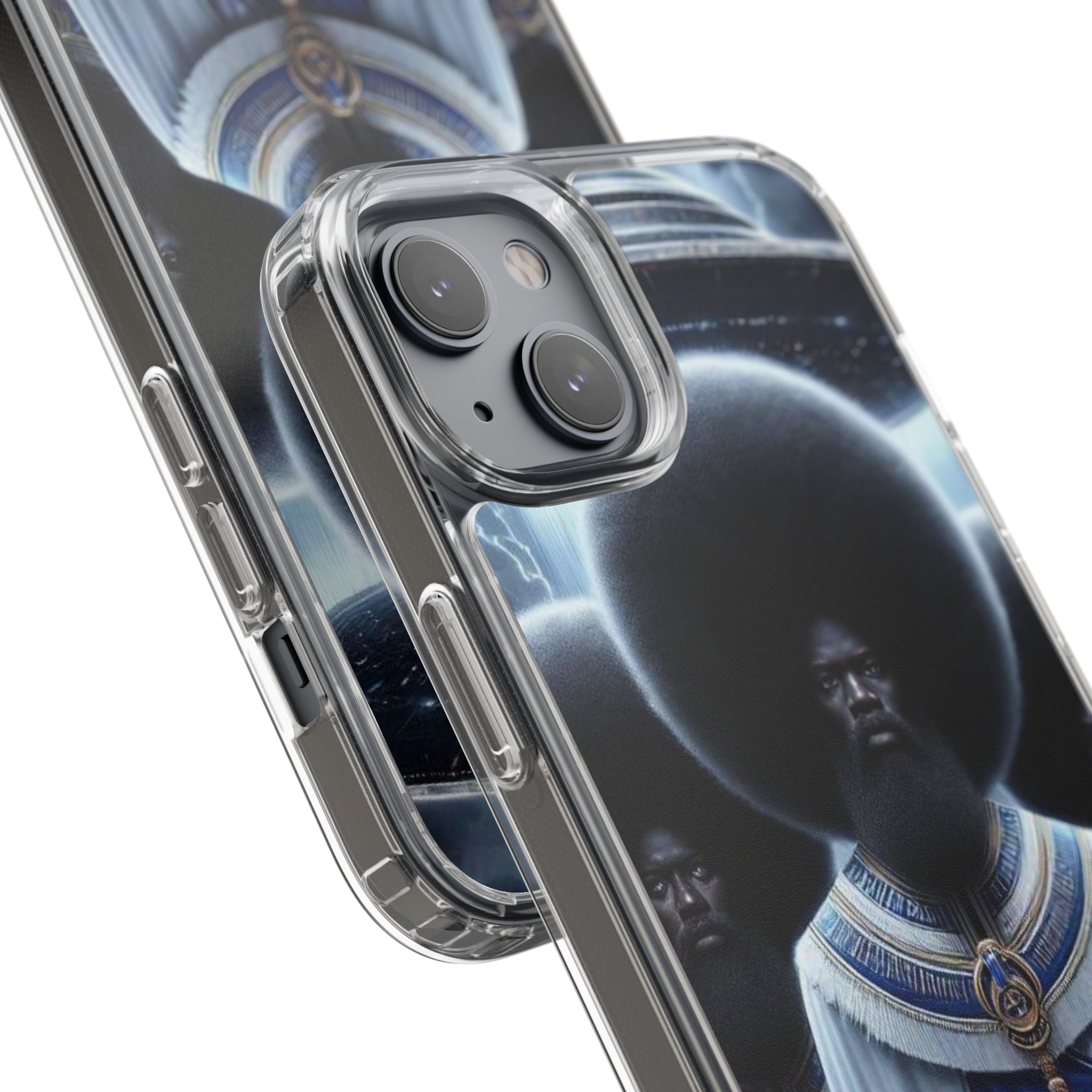 Artistic Clear Phone Cases, Unique Clear Case, Modern Phone Cover, Trendy Phone Case, Phone Accessories, Gift for Him/Her Printify