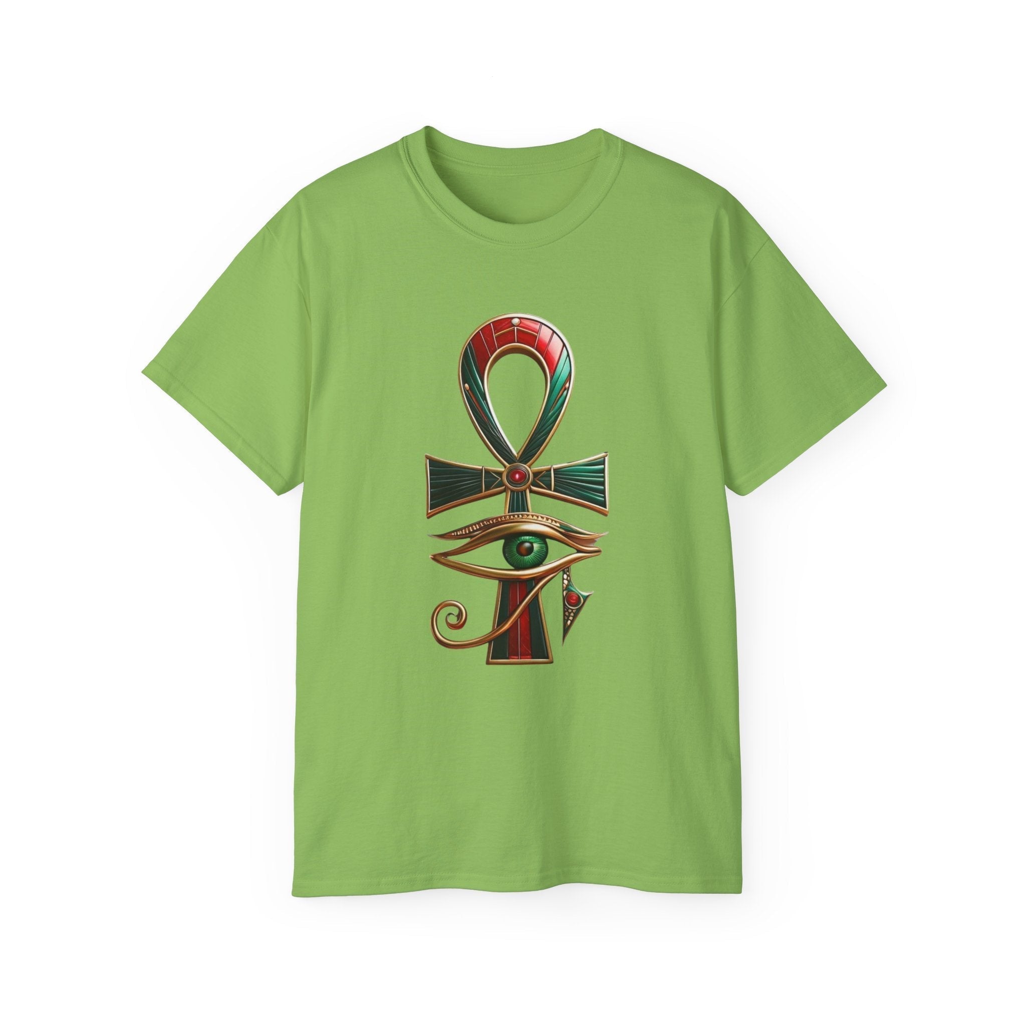 Vintage Egyptian Symbol Tee — Ankh & Eye Streetwear Printify