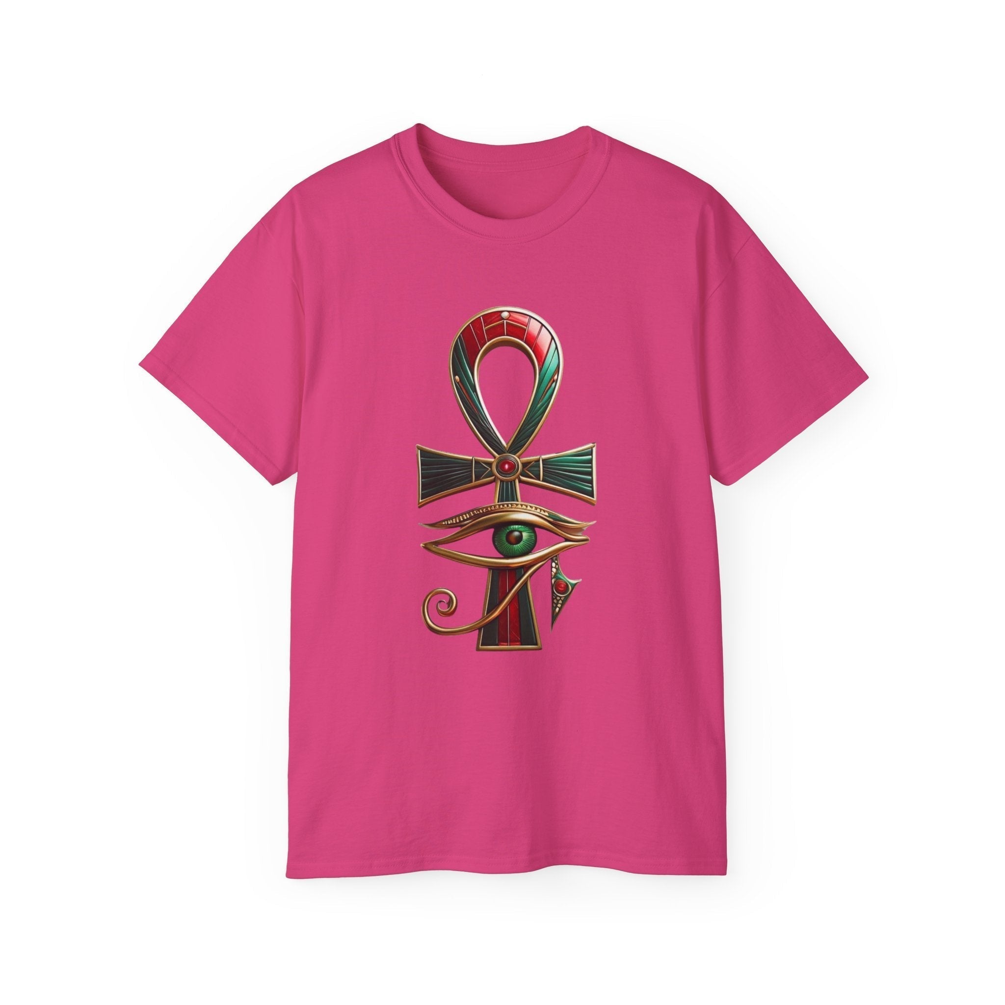 Vintage Egyptian Symbol Tee — Ankh & Eye Streetwear Printify