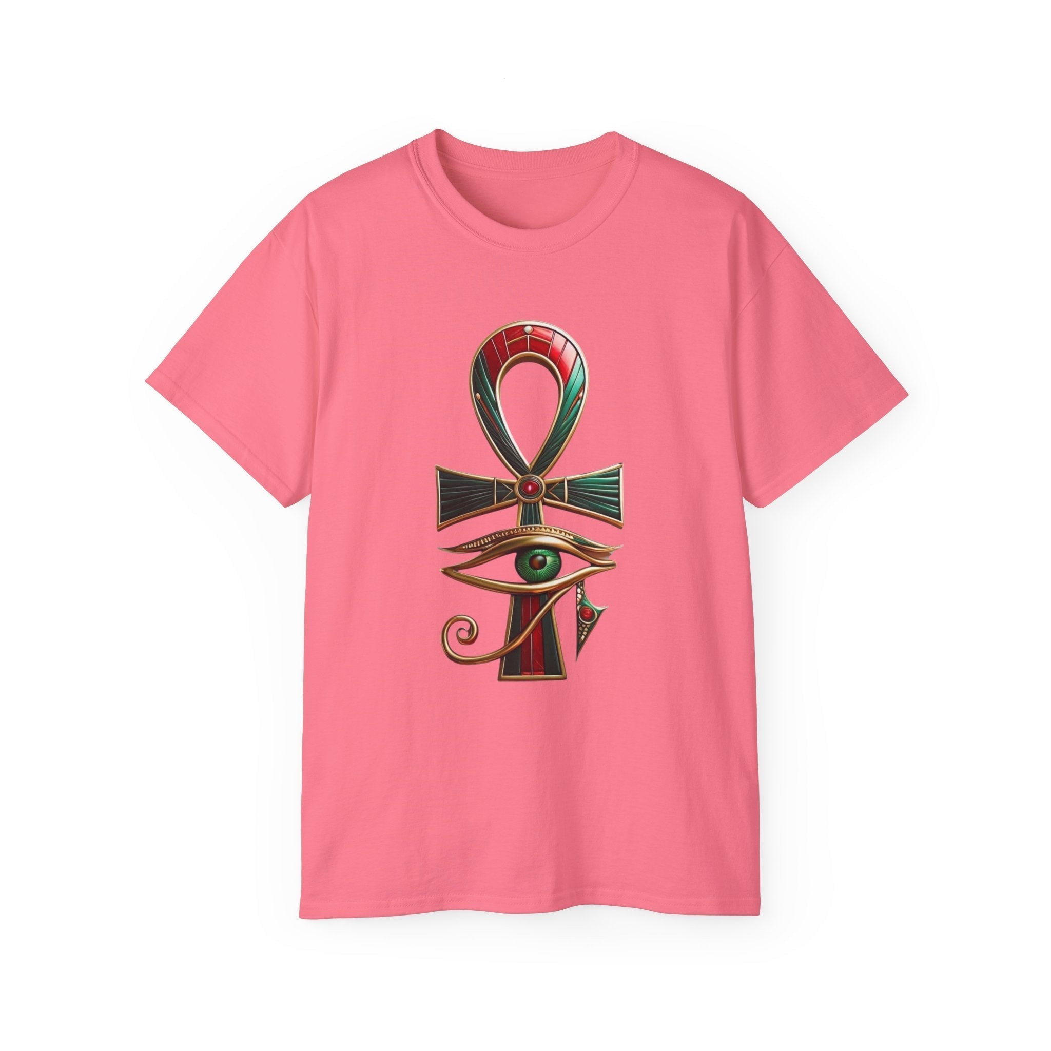 Vintage Egyptian Symbol Tee — Ankh & Eye Streetwear Printify