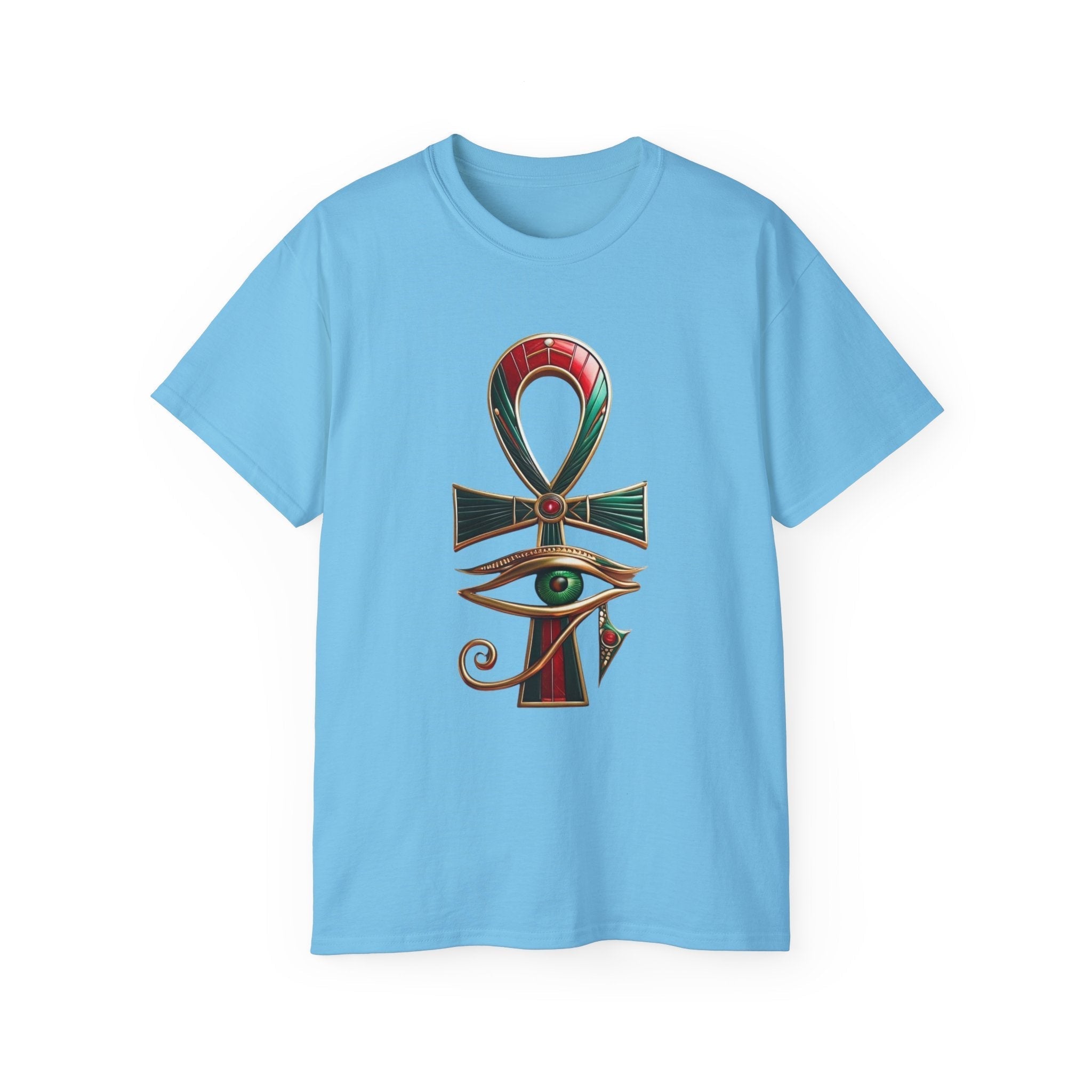 Vintage Egyptian Symbol Tee — Ankh & Eye Streetwear Printify