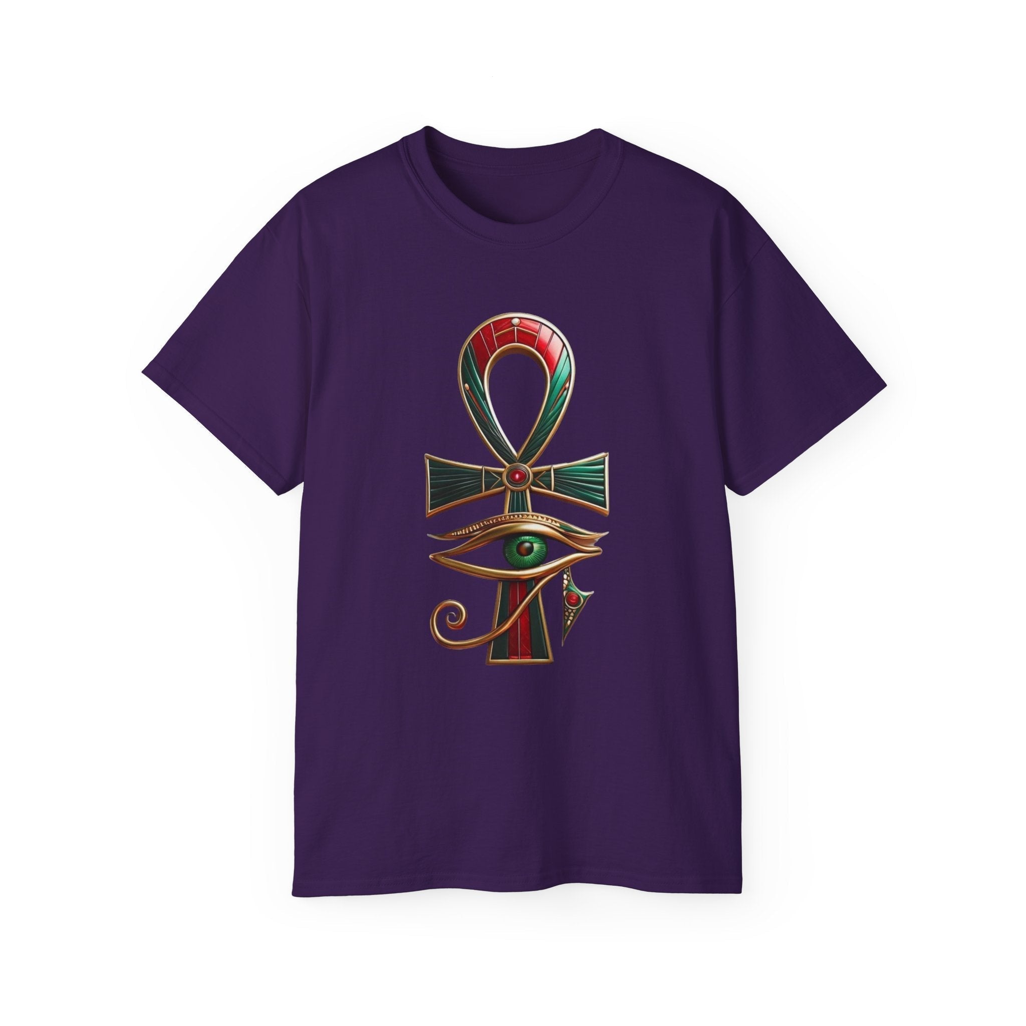 Vintage Egyptian Symbol Tee — Ankh & Eye Streetwear Printify