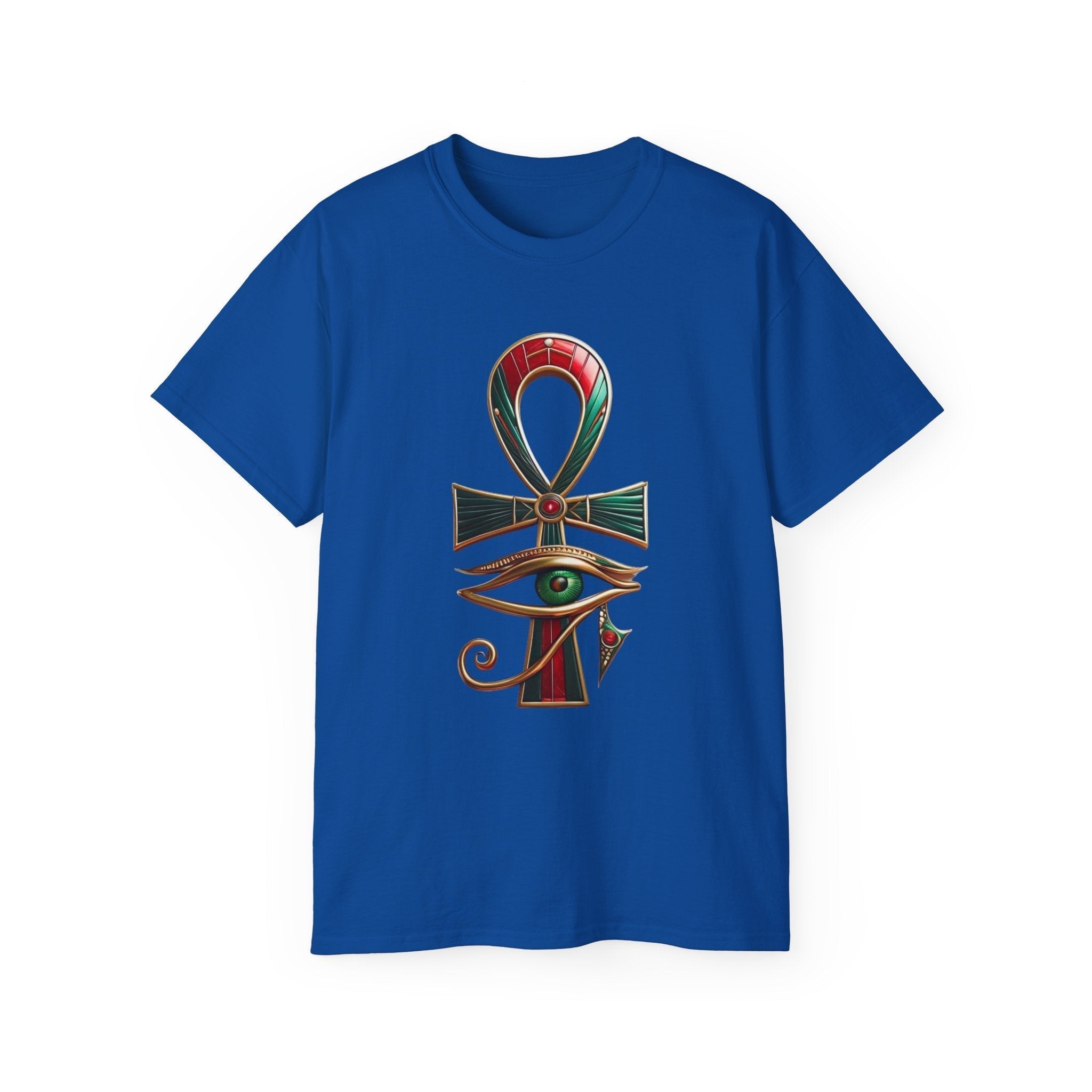 Vintage Egyptian Symbol Tee — Ankh & Eye Streetwear Printify