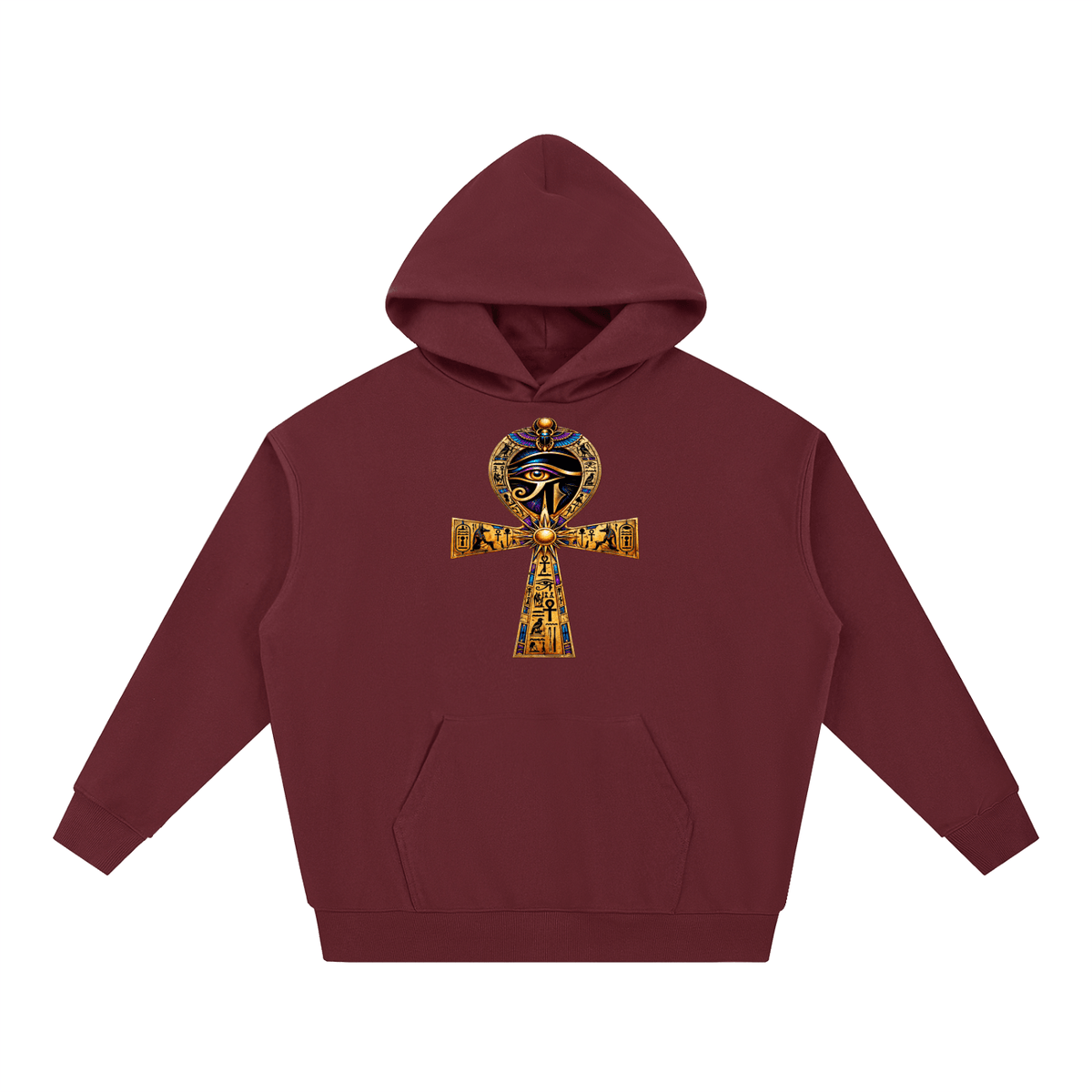 Ancient Eye Ankh Heavyweight Hoodie – Egyptian Streetwear