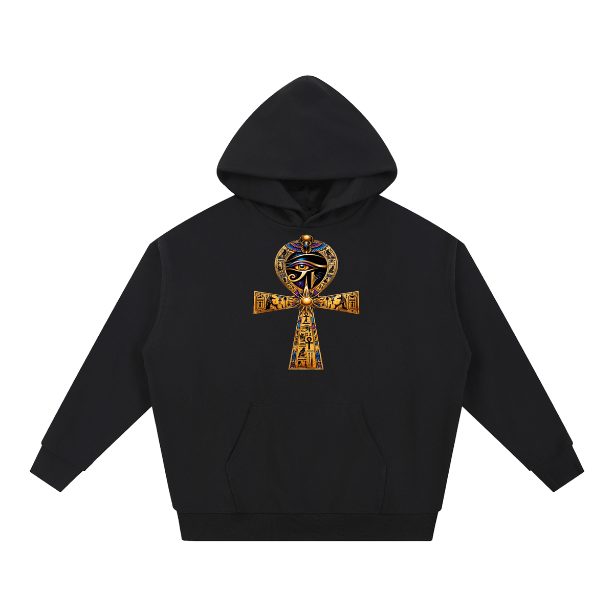 Ancient Eye Ankh Heavyweight Hoodie – Egyptian Streetwear
