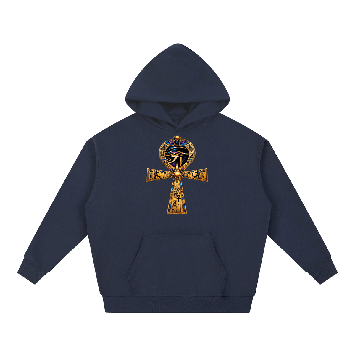 Ancient Eye Ankh Heavyweight Hoodie – Egyptian Streetwear