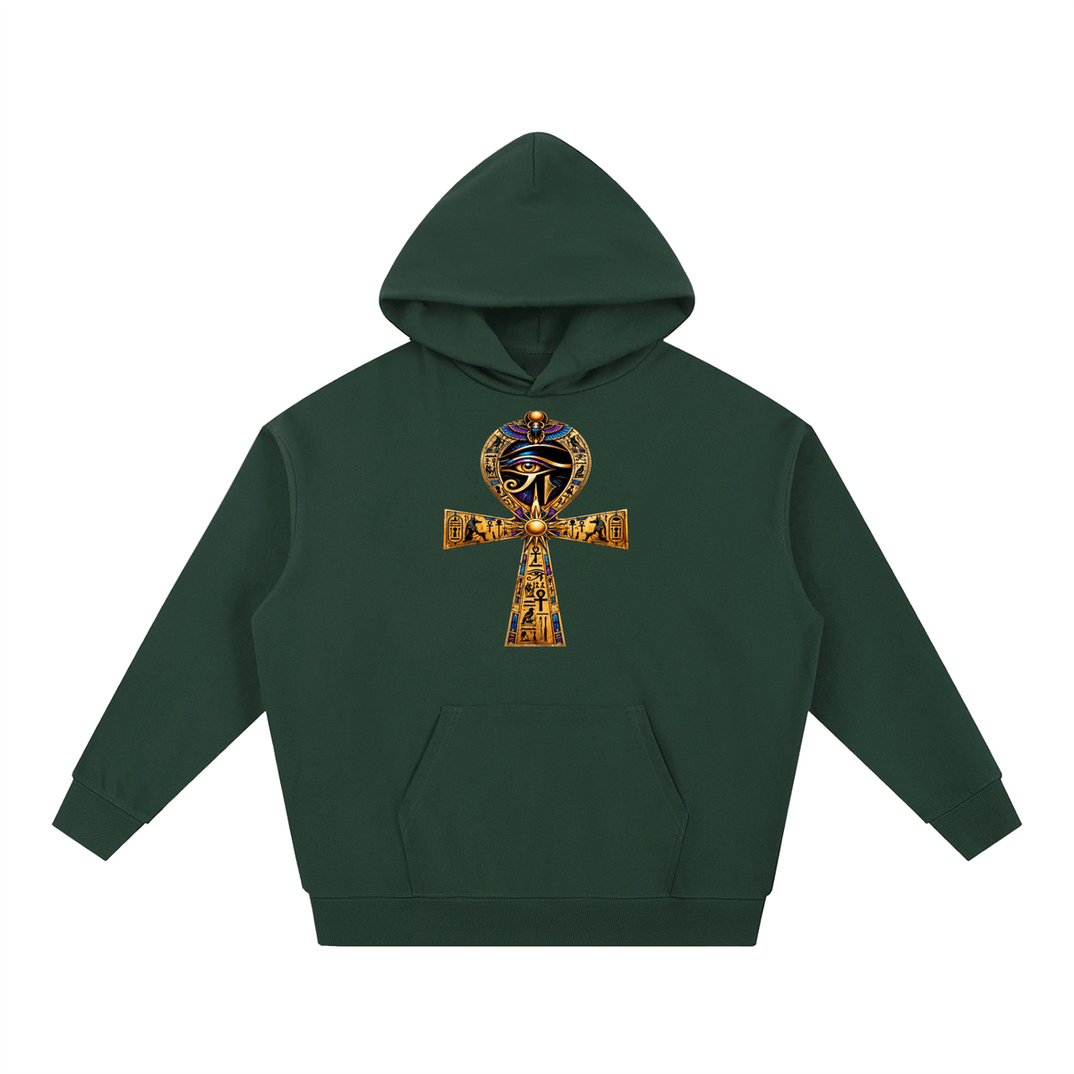 Ancient Eye Ankh Heavyweight Hoodie – Egyptian Streetwear