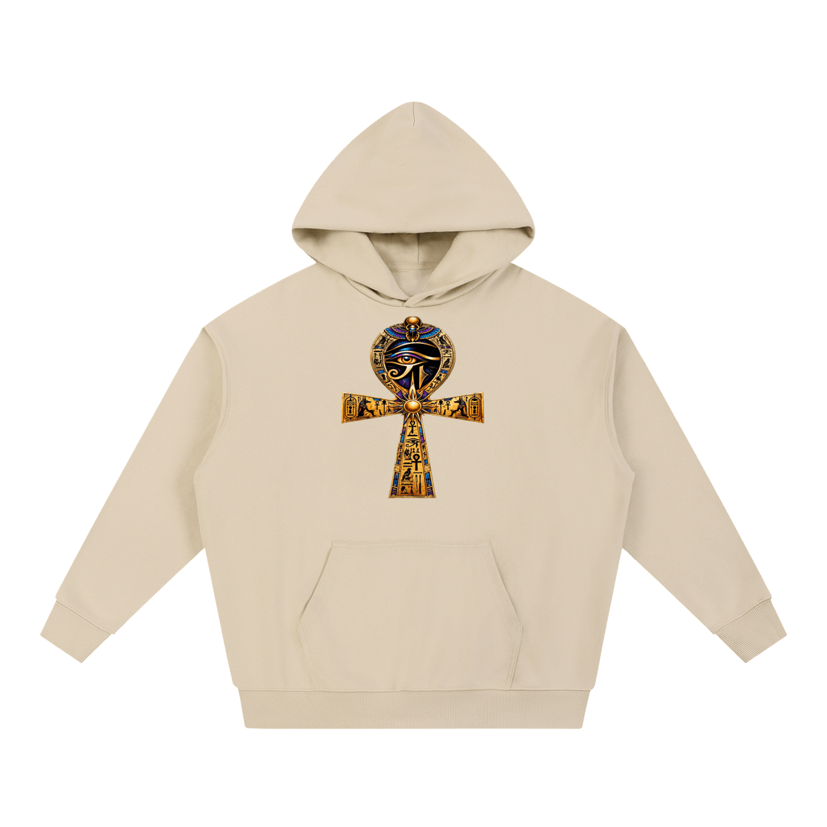 Ancient Eye Ankh Heavyweight Hoodie – Egyptian Streetwear