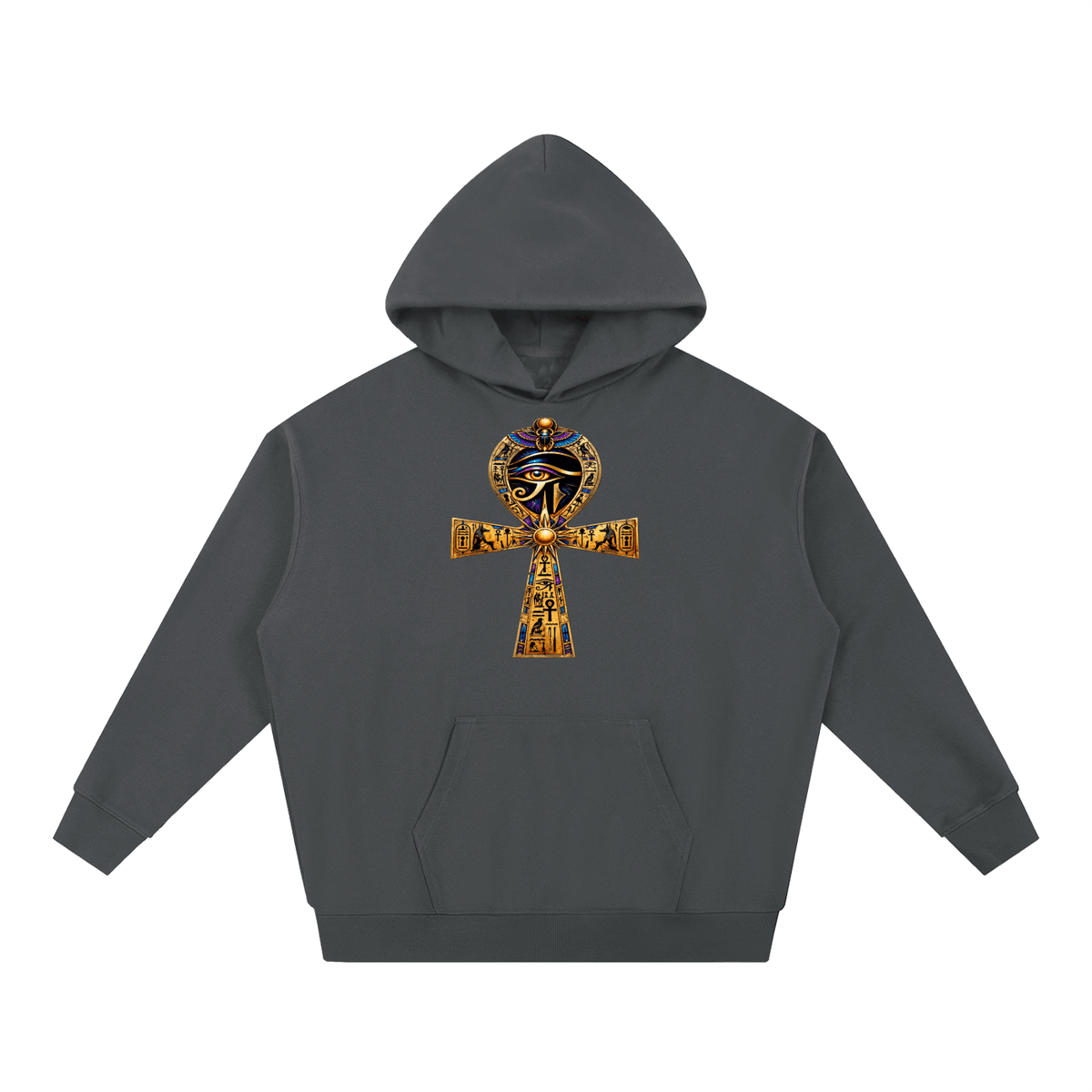 Ancient Eye Ankh Heavyweight Hoodie – Egyptian Streetwear
