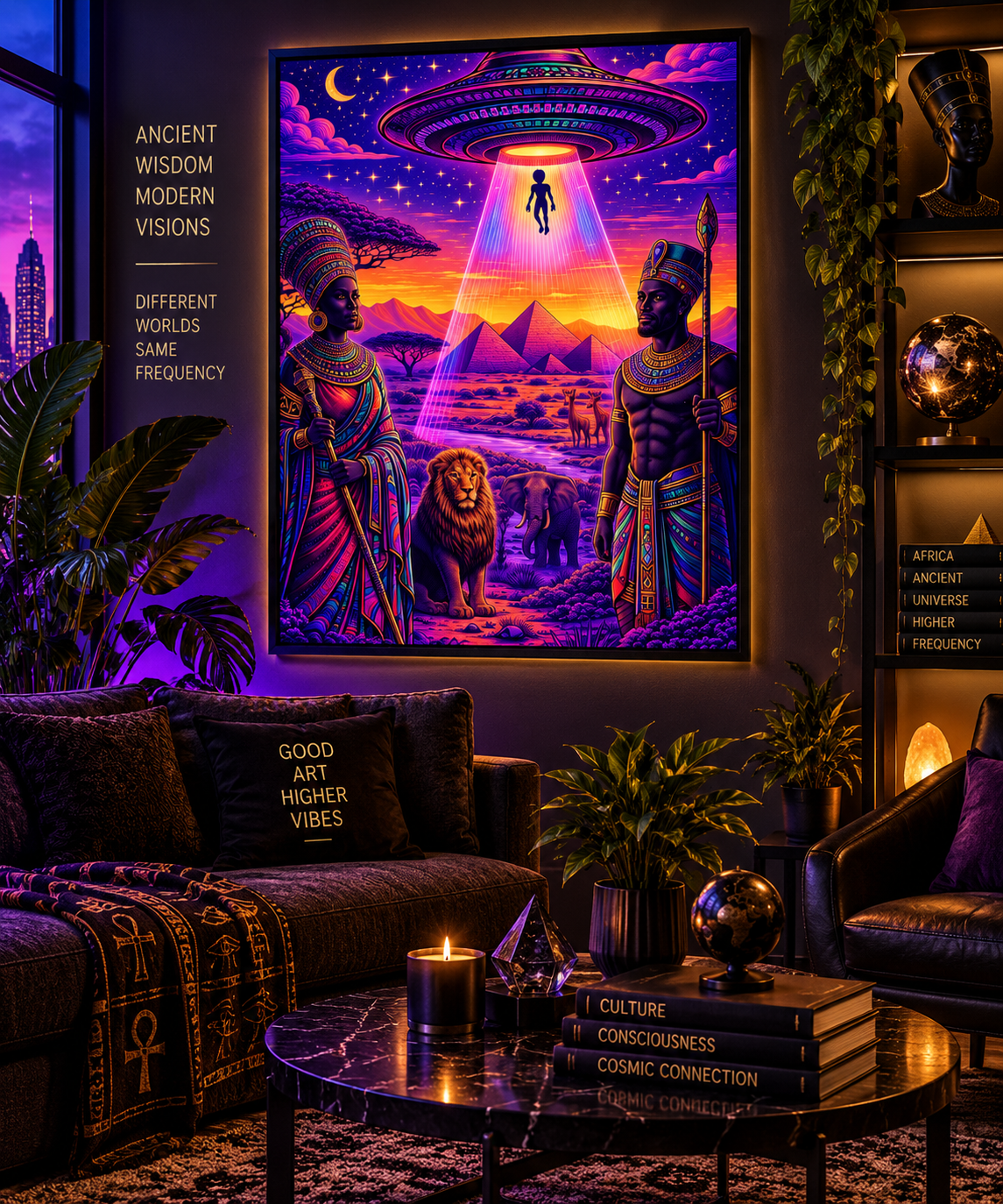 Ancient Frequency: Cosmic Kingdom Poster.