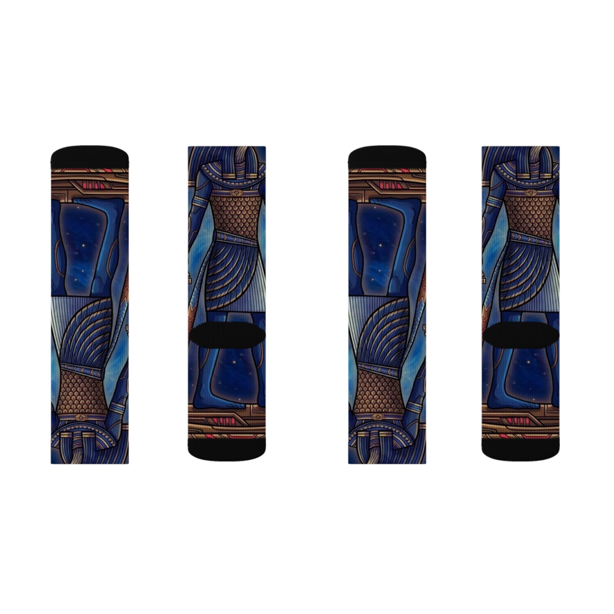 Ancient Frequency Socks – Blue Pharaoh