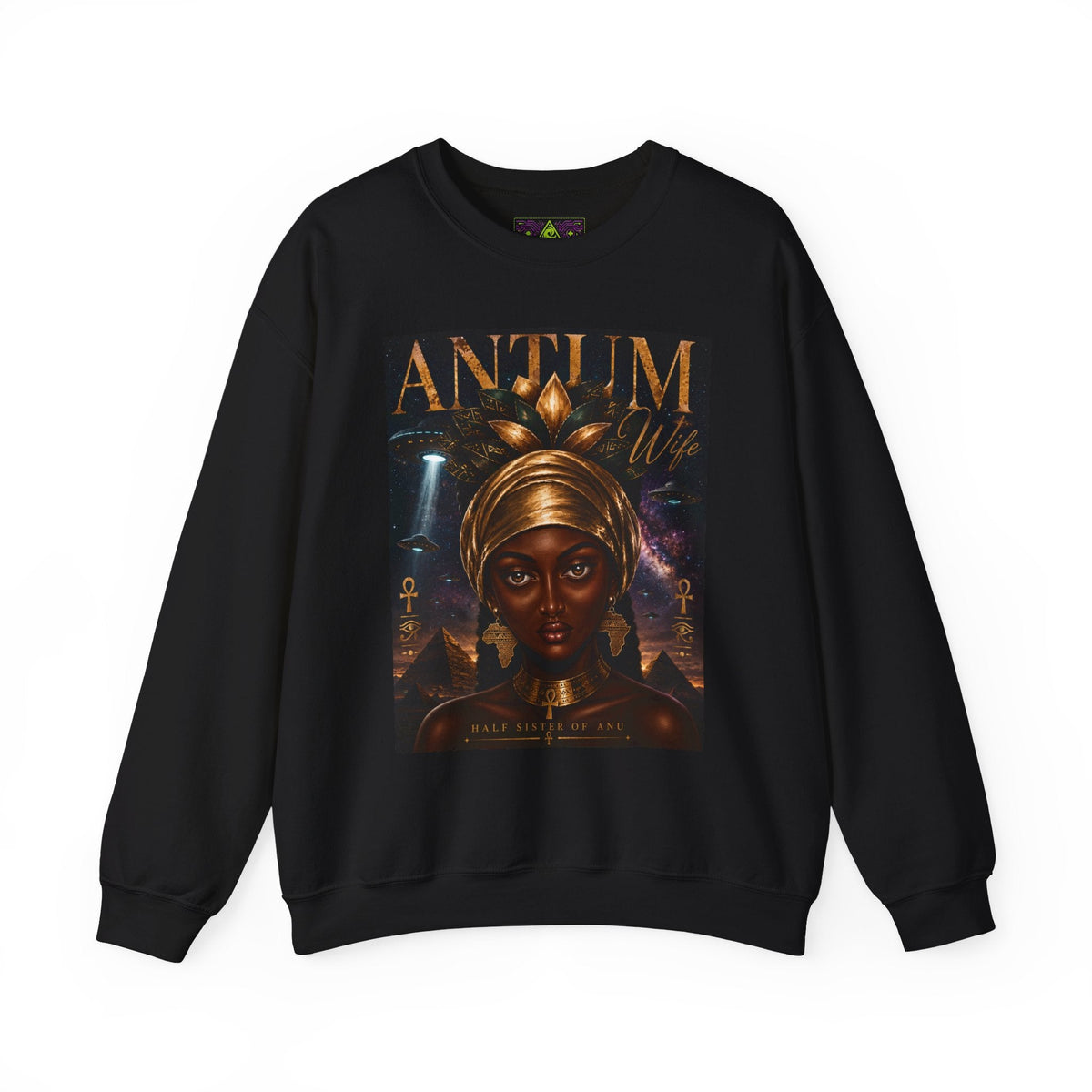 Anitum Afrocentric Goddess Crewneck Sweatshirt