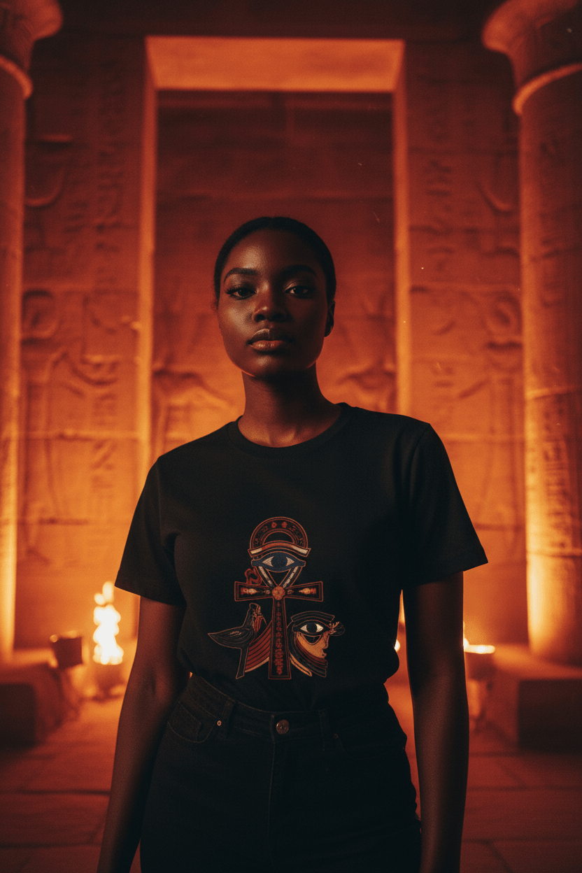 Black Woman Temple Interior