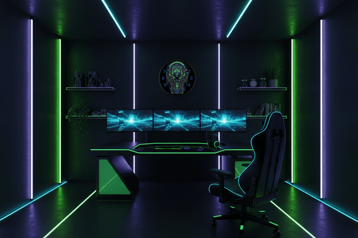 Futuristic Gaming Setup