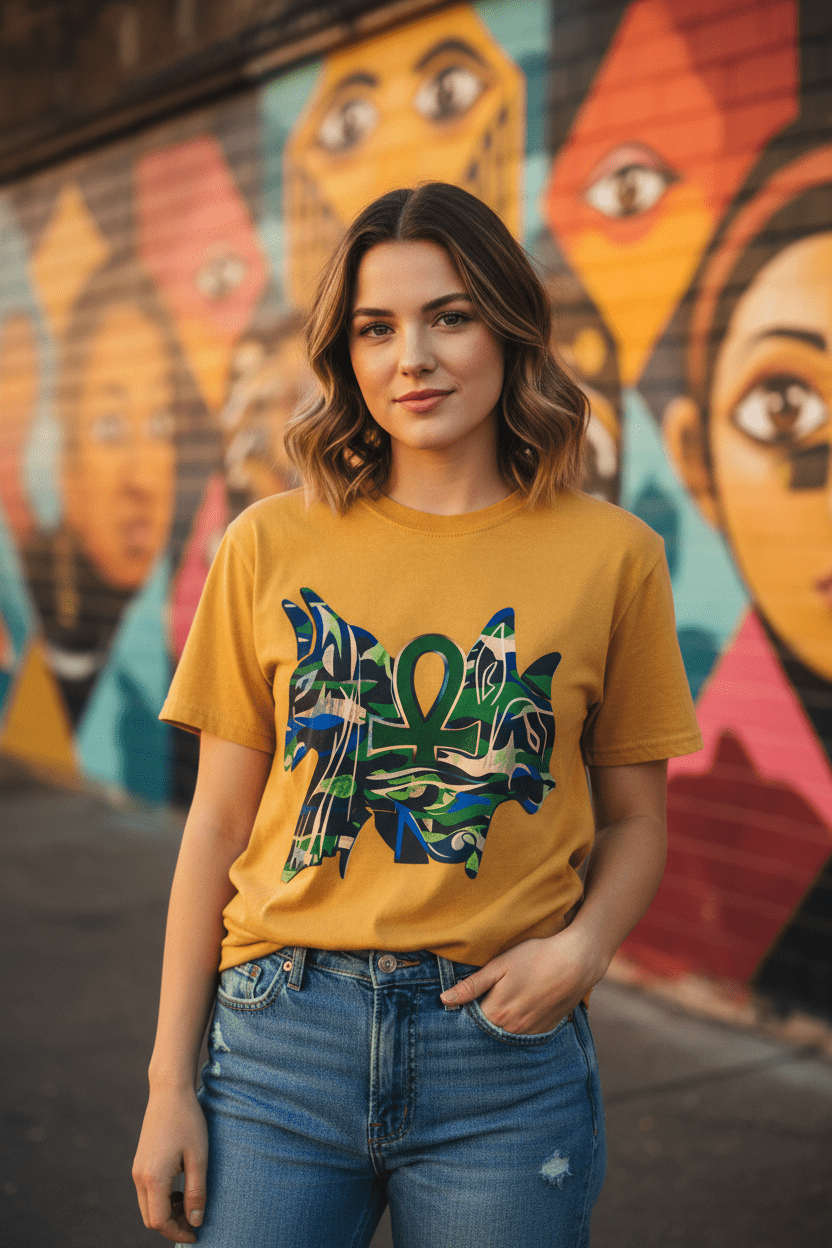 White Woman Urban Mural