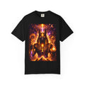 Anubis Cosmic Warrior T-Shirt — Egyptian God Neon Mythic Tee Printify