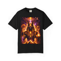 Anubis Cosmic Warrior T-Shirt — Egyptian God Neon Mythic Tee Printify