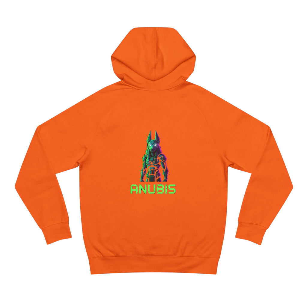 Anubis Cyberpunk Hoodie — Neon Egyptian God Graphic Hoodie Printify