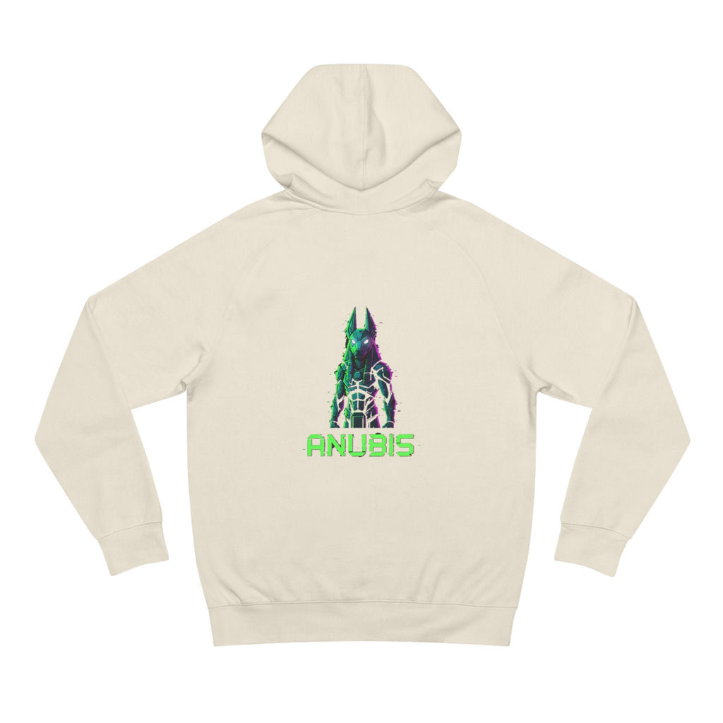 Anubis Cyberpunk Hoodie — Neon Egyptian God Graphic Hoodie Printify