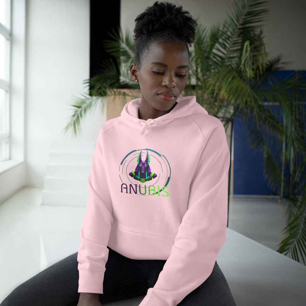 Anubis Cyberpunk Hoodie — Neon Egyptian God Graphic Hoodie Printify