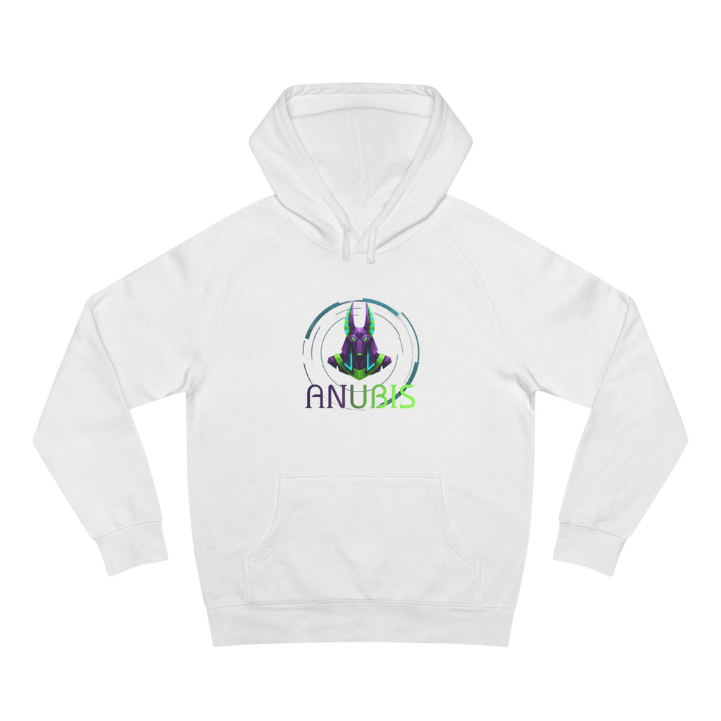 Anubis Cyberpunk Hoodie — Neon Egyptian God Graphic Hoodie Printify
