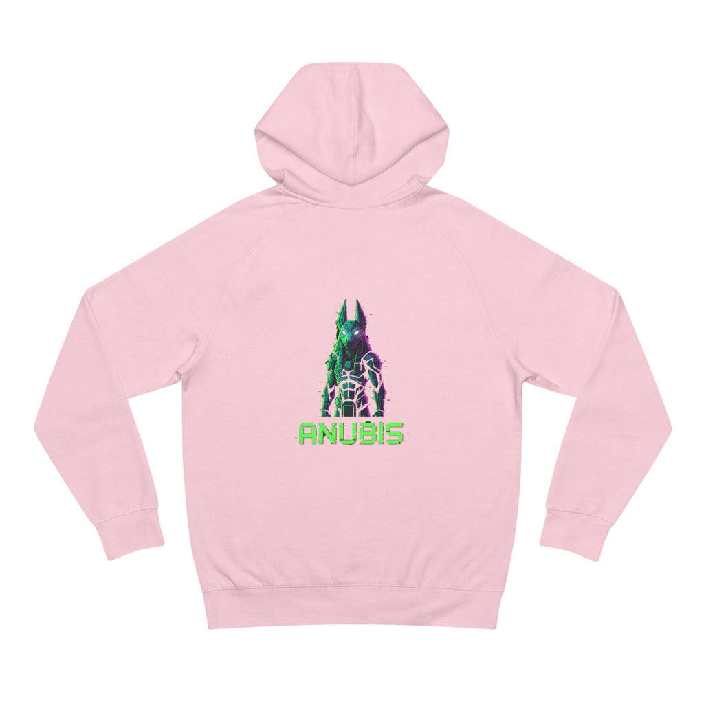 Anubis Cyberpunk Hoodie — Neon Egyptian God Graphic Hoodie Printify