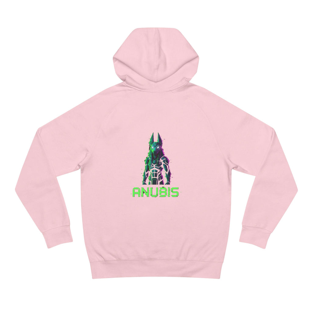 Anubis Cyberpunk Hoodie — Neon Egyptian God Graphic Hoodie Printify