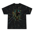 Anubis Graphic Tie-Dye T-Shirt — Vibrant Egyptian Myth Tee for Men