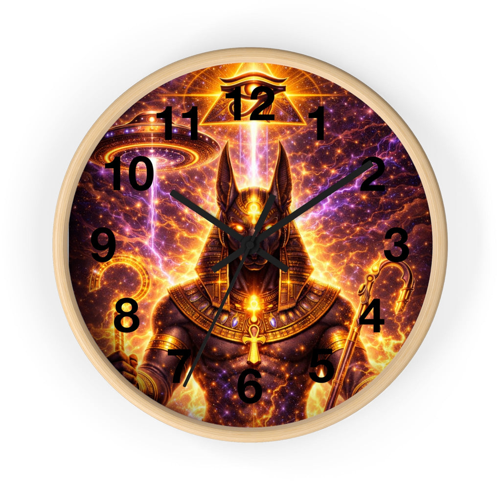 Anubis Guardian Wall Clock — Sacred Time Piece