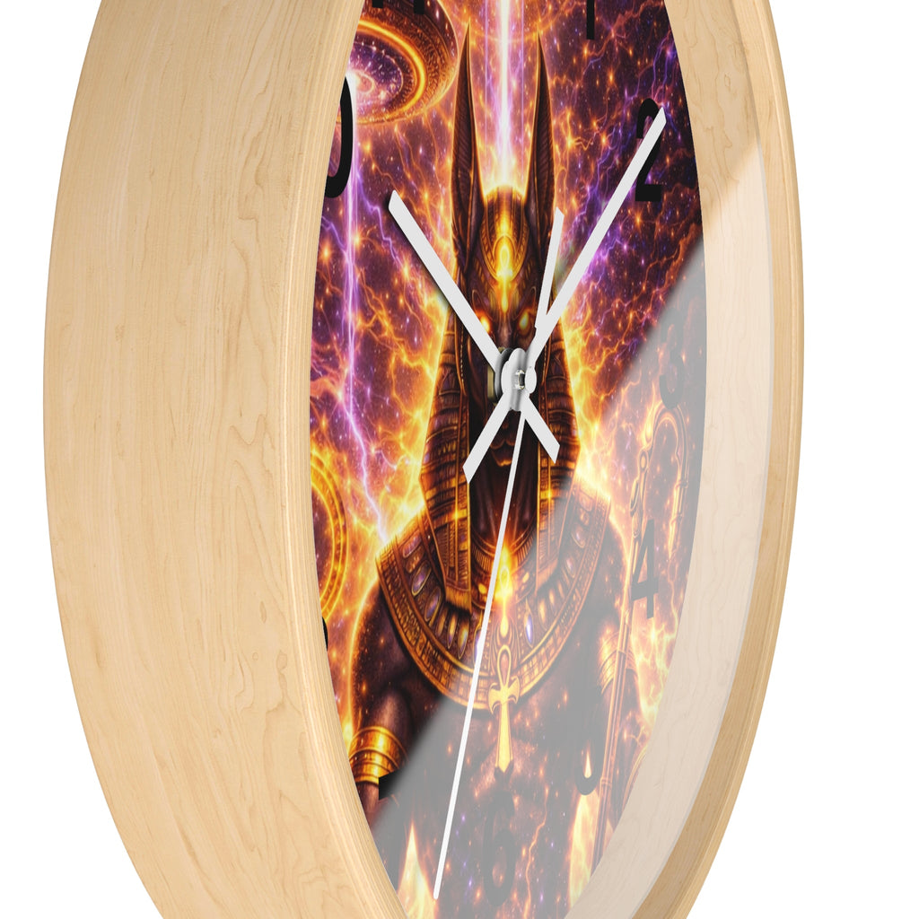 Anubis Guardian Wall Clock — Sacred Time Piece