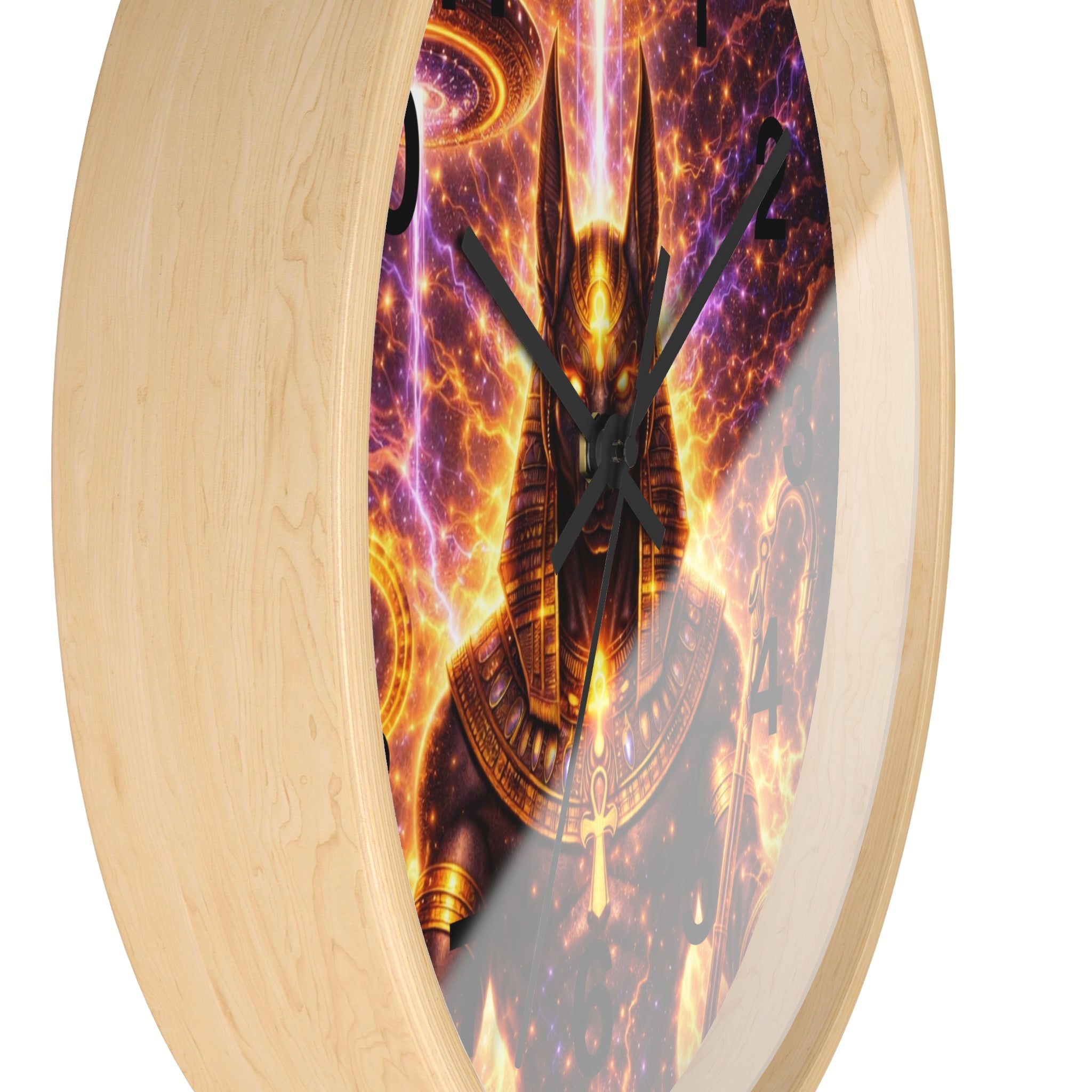 Anubis Guardian Wall Clock — Sacred Time Piece