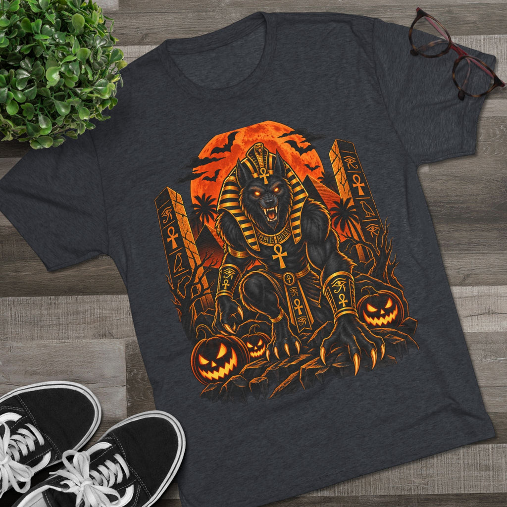 Anubis Halloween Tee — Egyptian Werewolf Pharaoh Graphic