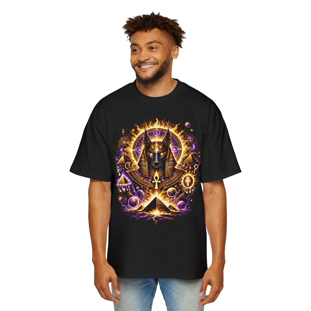 Anubis Oversized Tee — Guardian of the Gate
