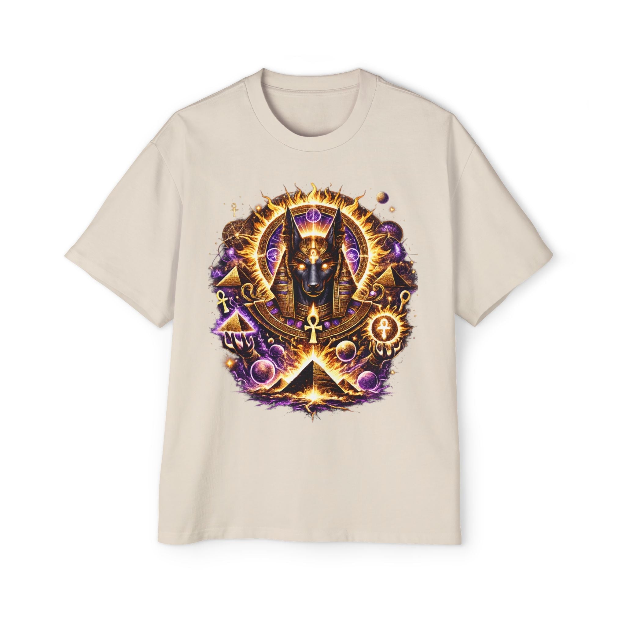Anubis Oversized Tee — Guardian of the Gate