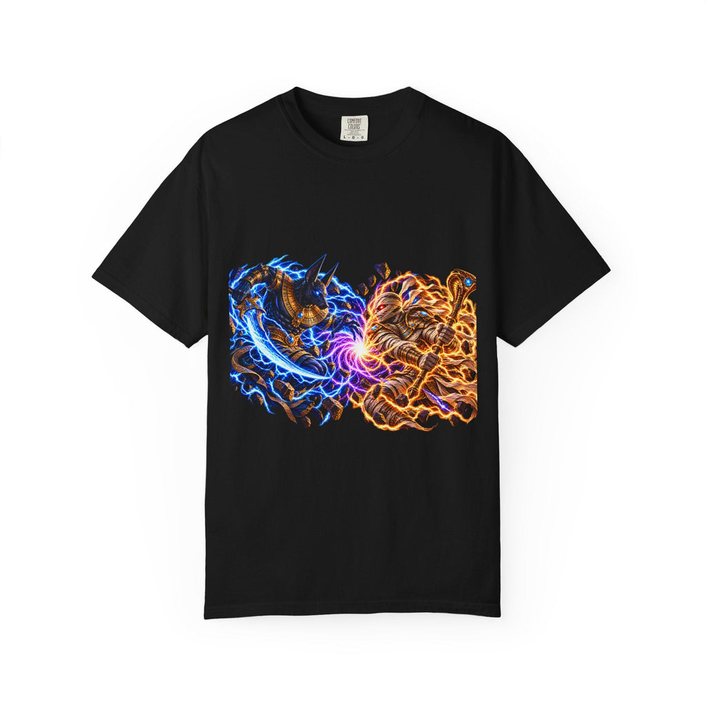 Anubis vs. the Mummy Graphic T-Shirt | Ancient Frequency