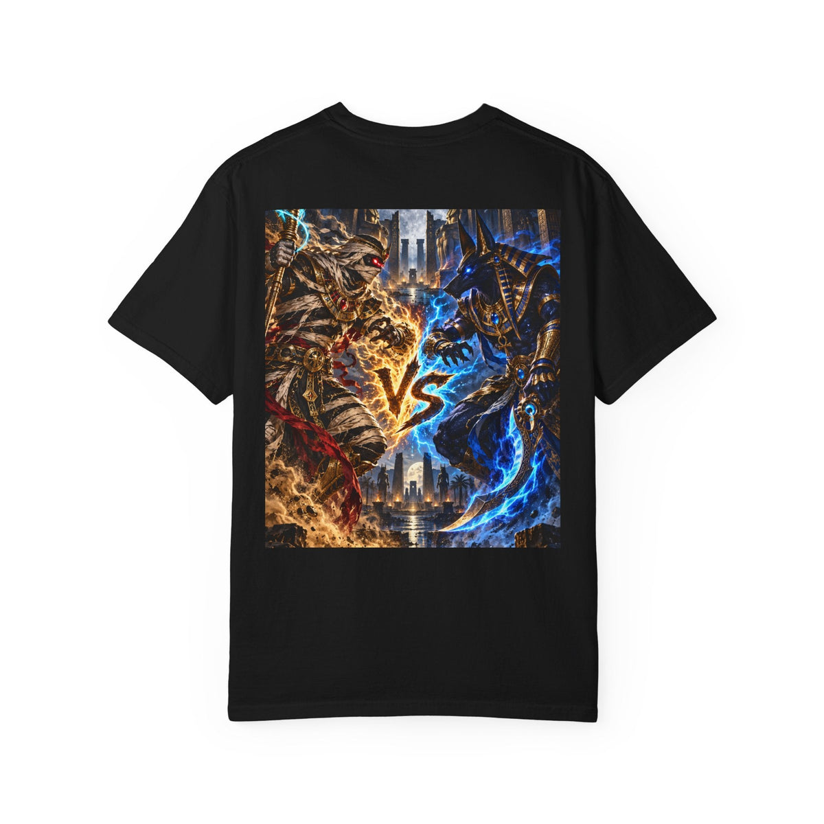 Anubis vs. the Mummy Graphic T-Shirt | Ancient Frequency