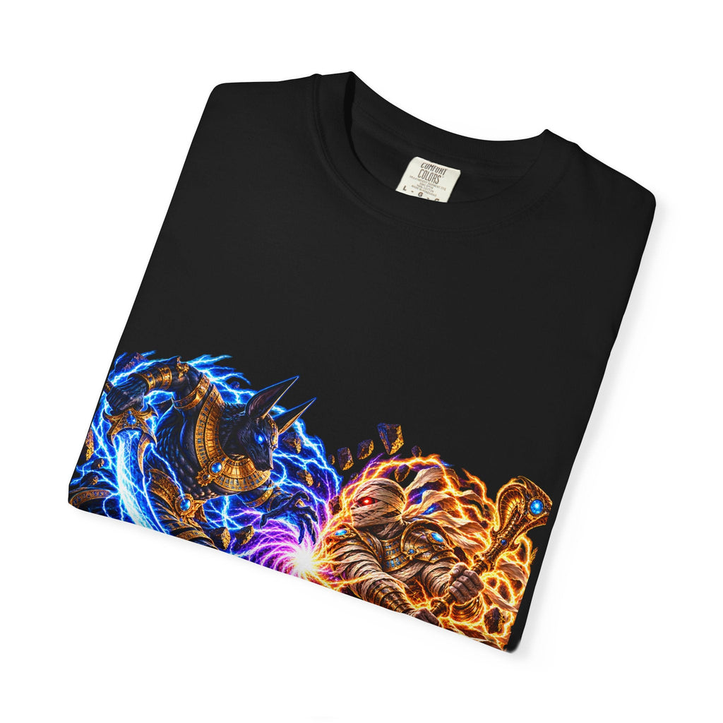 Anubis vs. the Mummy Graphic T-Shirt | Ancient Frequency
