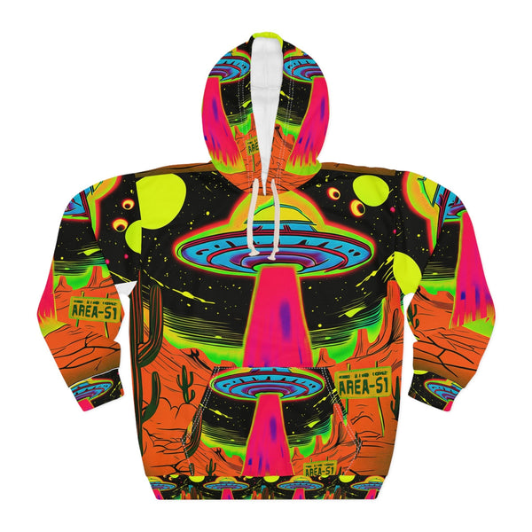 Area 51 UFO Hoodie — Alien Abduction Pullover