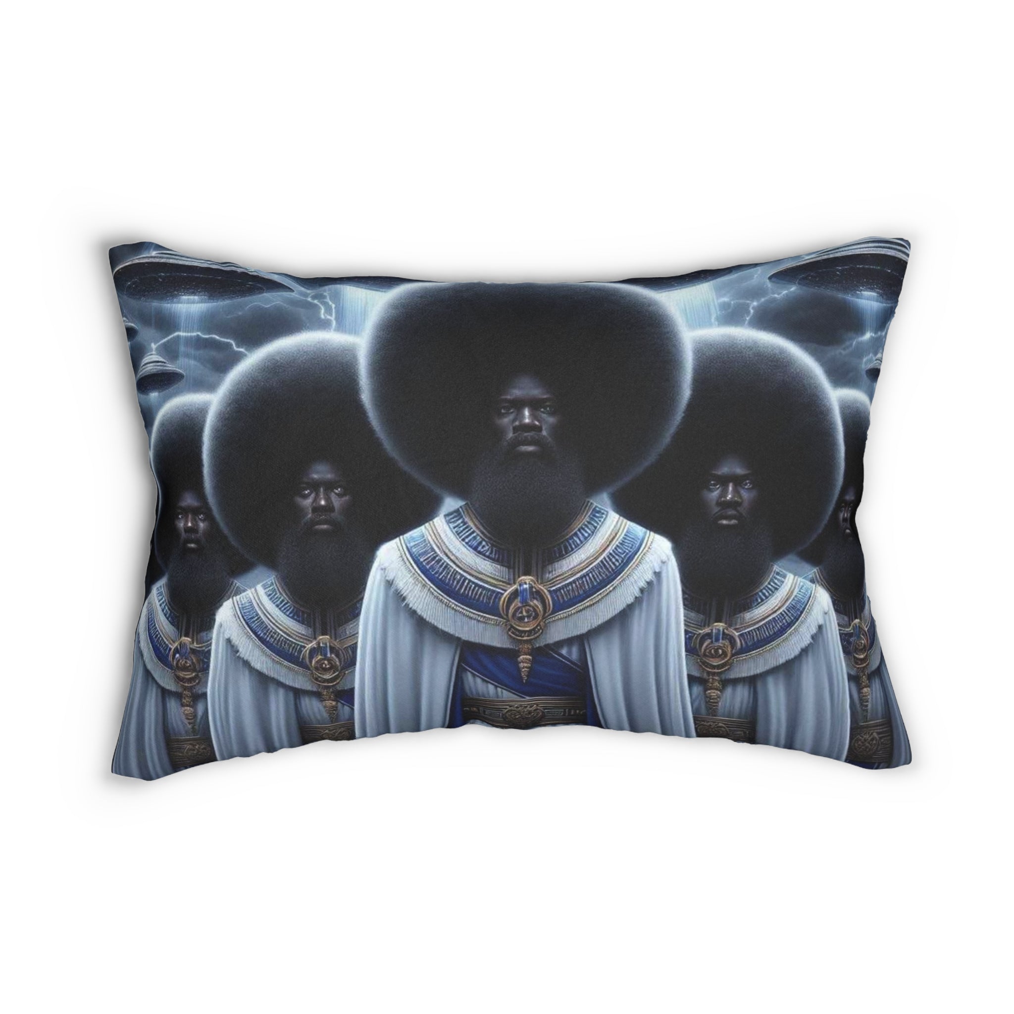 Artistic Lumbar Pillow, Ethnic Home Decor, Unique Throw Pillow, Afrocentric Pillow for Sofa, Black History Gift, Bohemian Style Accent