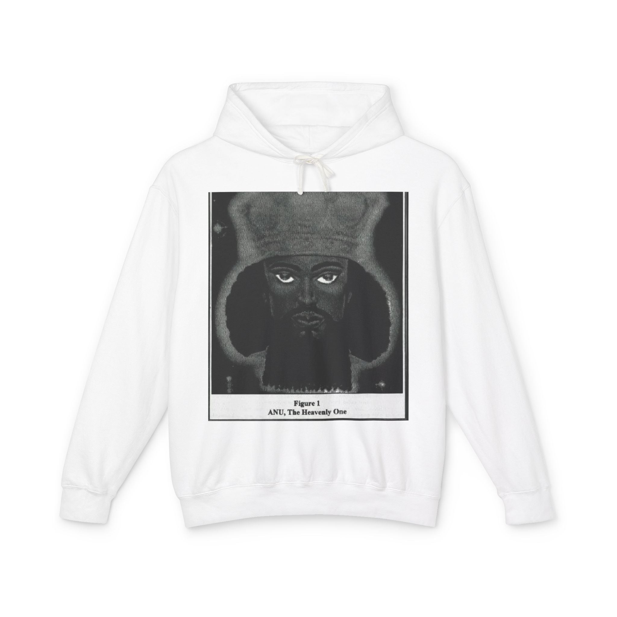 Artistic Unisex Lightweight Hooded Sweatshirt, Unique Graphic Hoodie, Anu The Heavenly One Design, Comfort Wear, Streetwear Style Printify