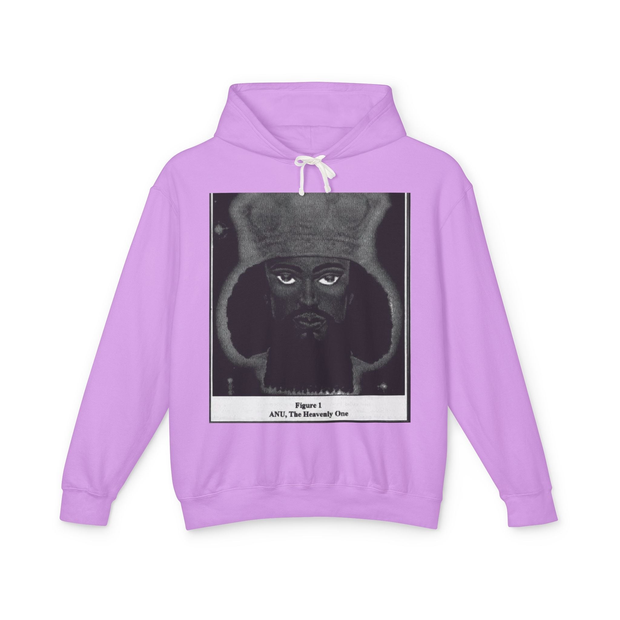 Artistic Unisex Lightweight Hooded Sweatshirt, Unique Graphic Hoodie, Anu The Heavenly One Design, Comfort Wear, Streetwear Style Printify