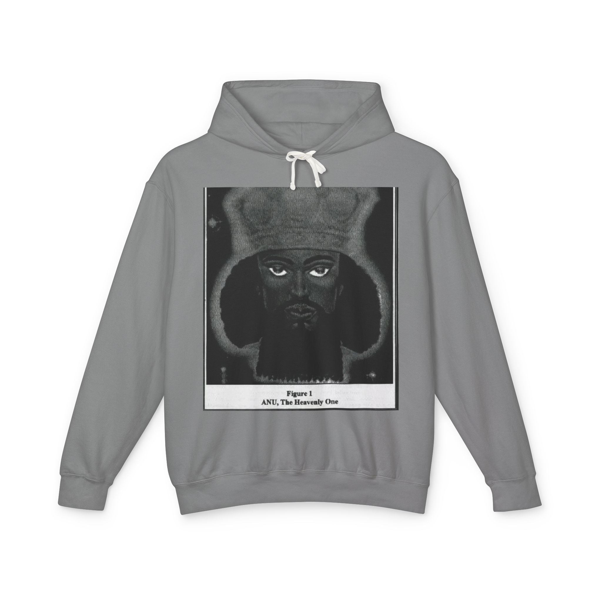 Artistic Unisex Lightweight Hooded Sweatshirt, Unique Graphic Hoodie, Anu The Heavenly One Design, Comfort Wear, Streetwear Style Printify