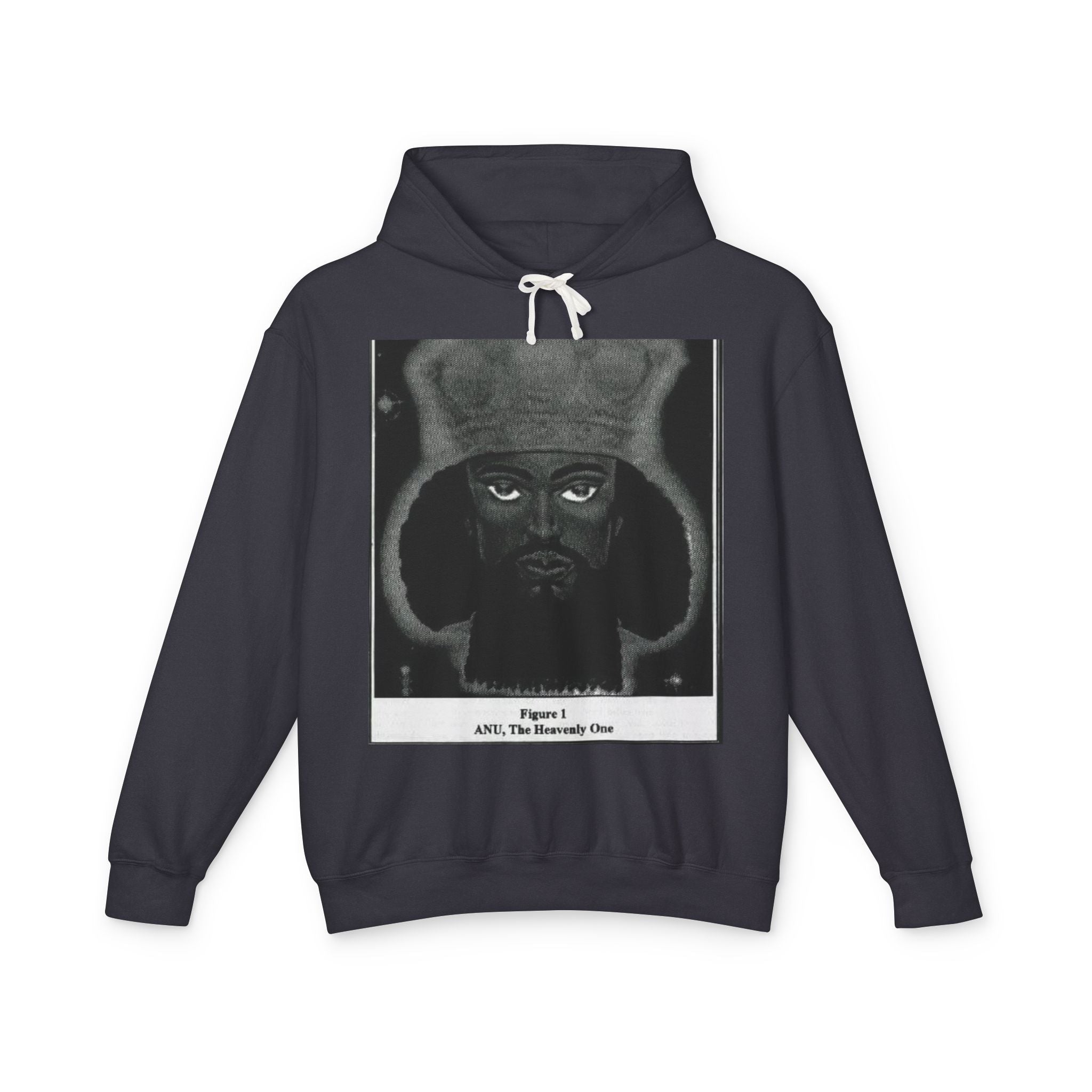 Artistic Unisex Lightweight Hooded Sweatshirt, Unique Graphic Hoodie, Anu The Heavenly One Design, Comfort Wear, Streetwear Style Printify