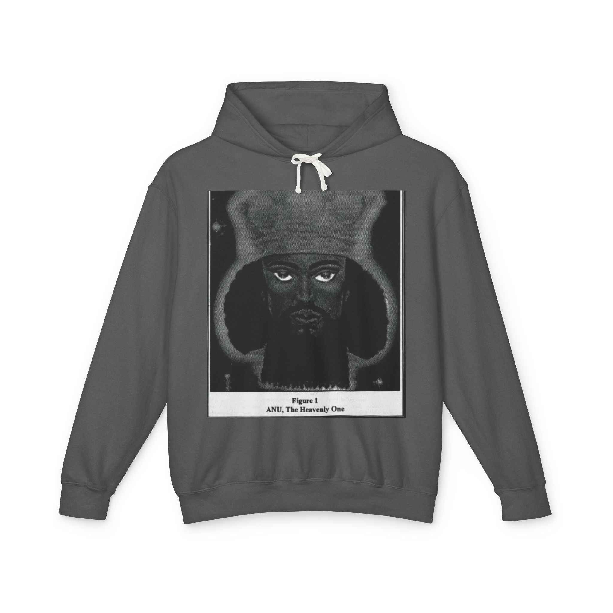 Artistic Unisex Lightweight Hooded Sweatshirt, Unique Graphic Hoodie, Anu The Heavenly One Design, Comfort Wear, Streetwear Style Printify