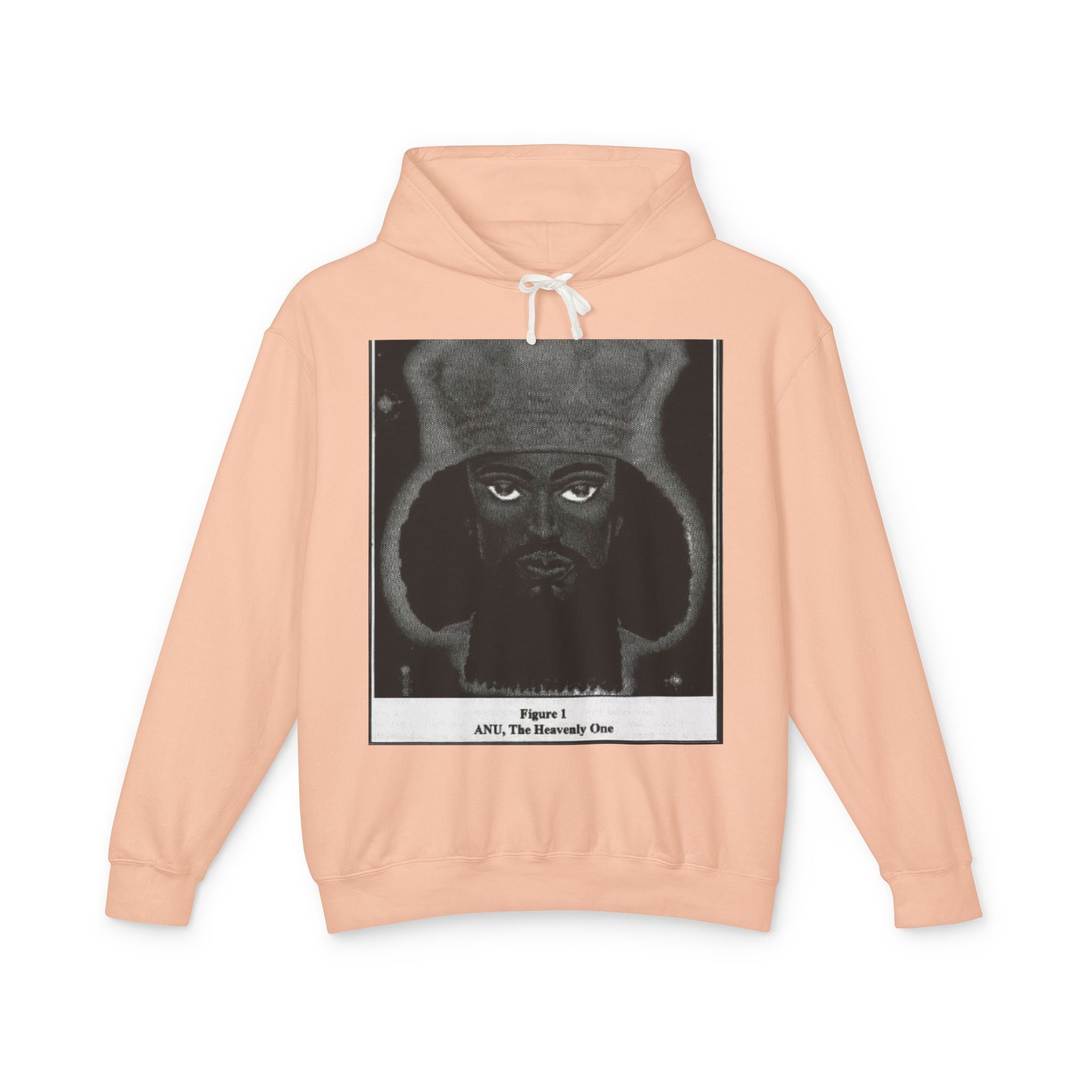 Artistic Unisex Lightweight Hooded Sweatshirt, Unique Graphic Hoodie, Anu The Heavenly One Design, Comfort Wear, Streetwear Style Printify