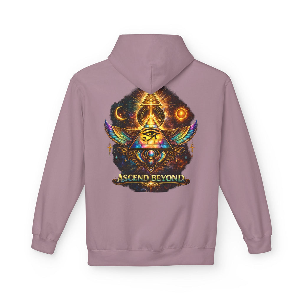 Ascend Beyond Hoodie — Mystic Eye Pyramid Graphic Hoodie Printify