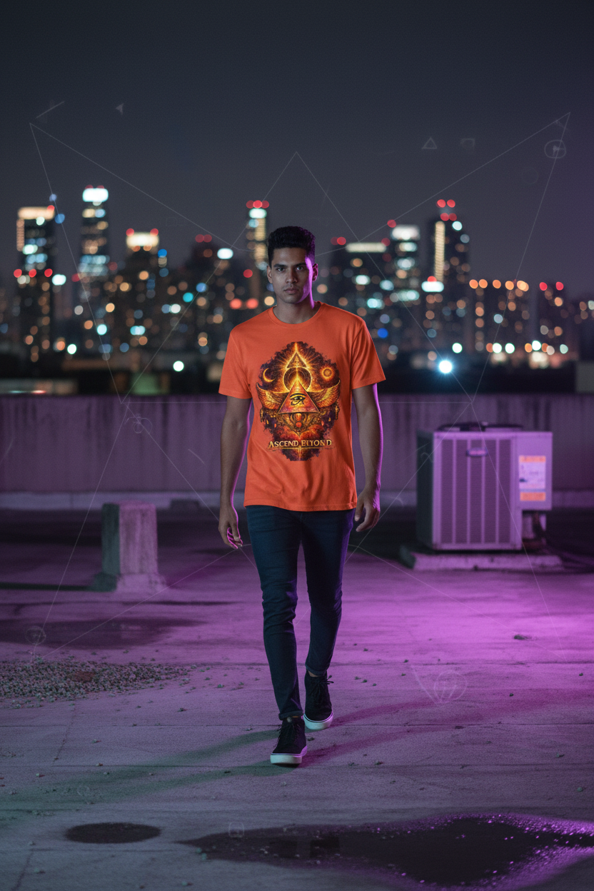 Ascend Beyond Tee Night Rooftop