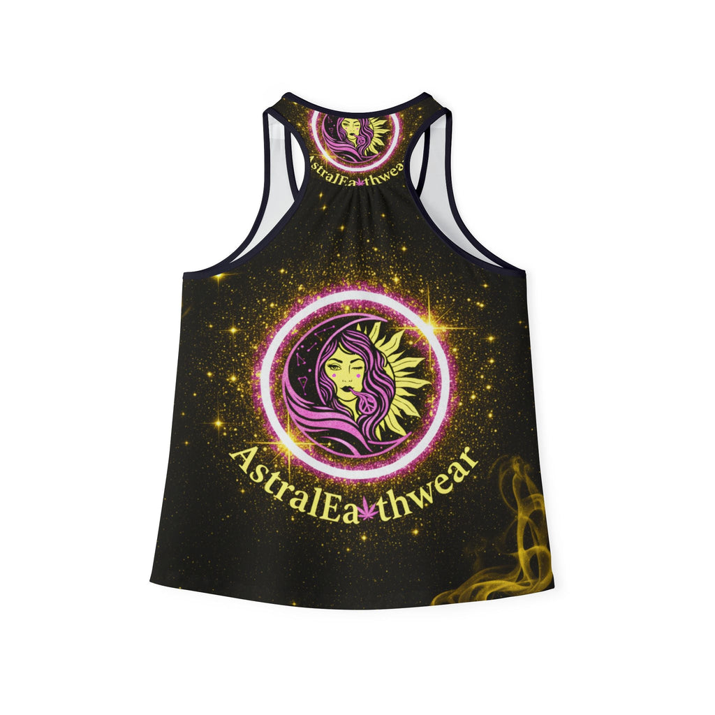 Astral Earthwear Women's Tank Top — Cosmic Sun & Moon Goddess Graphic Printify