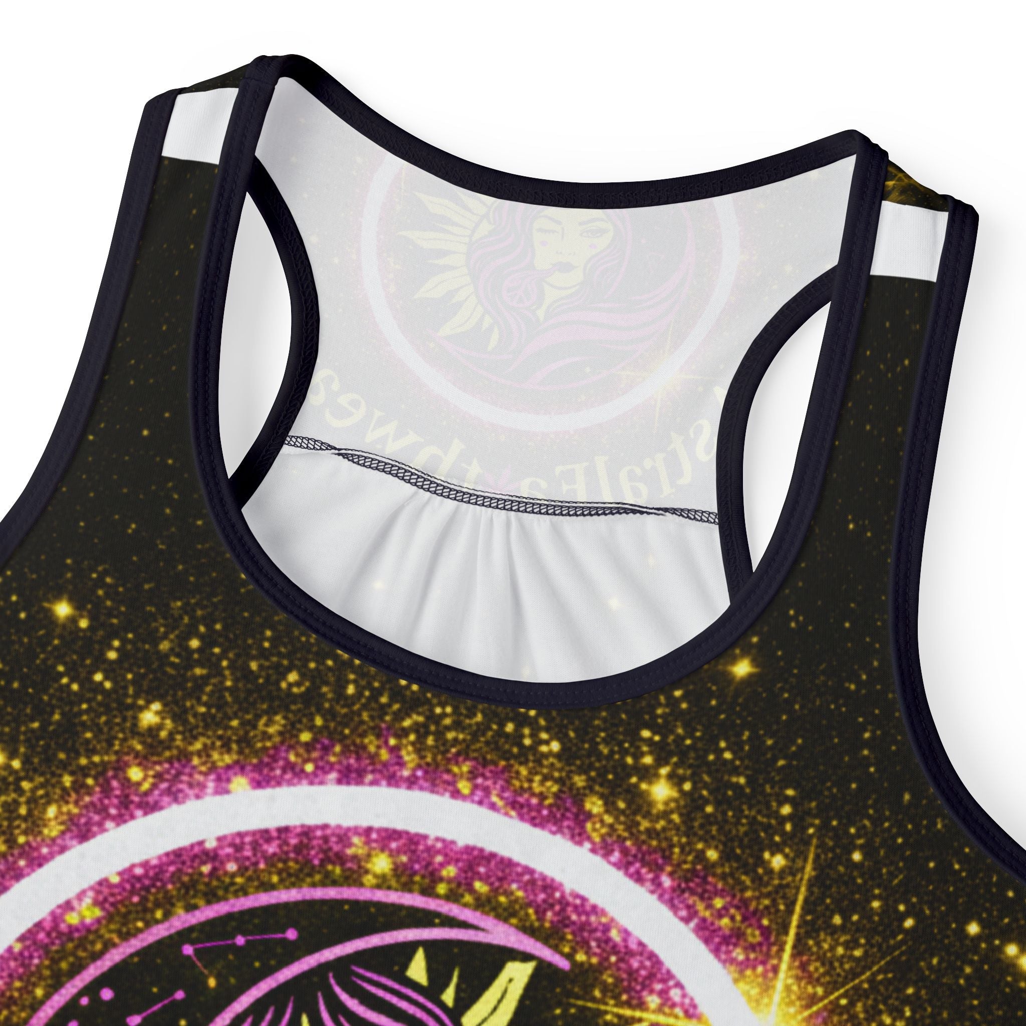 Astral Earthwear Women's Tank Top — Cosmic Sun & Moon Goddess Graphic Printify
